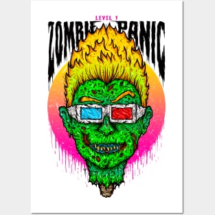 Level 1 "Zombie Panic" Posters and Art